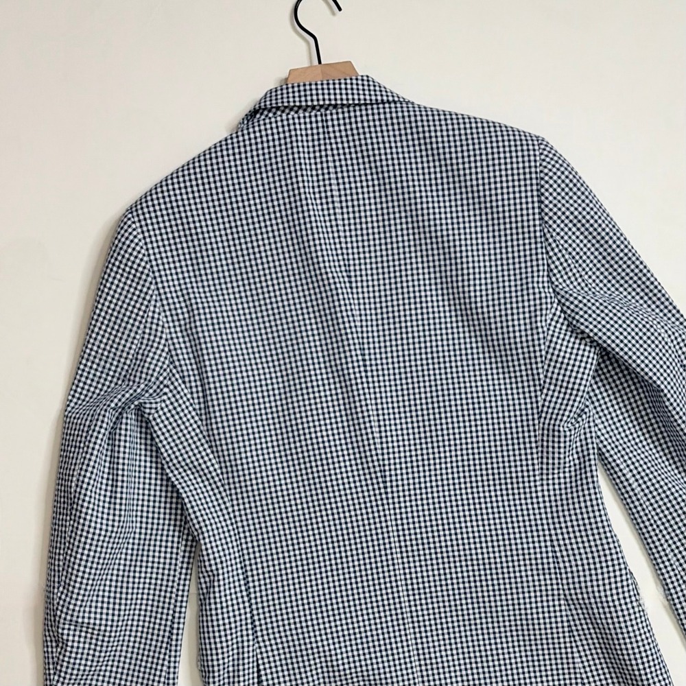 NEW! PAISLEY & GRAY Gingham Peak Two Button Blazer Blue White Nautical Lined 40R - Picture 10 of 15
